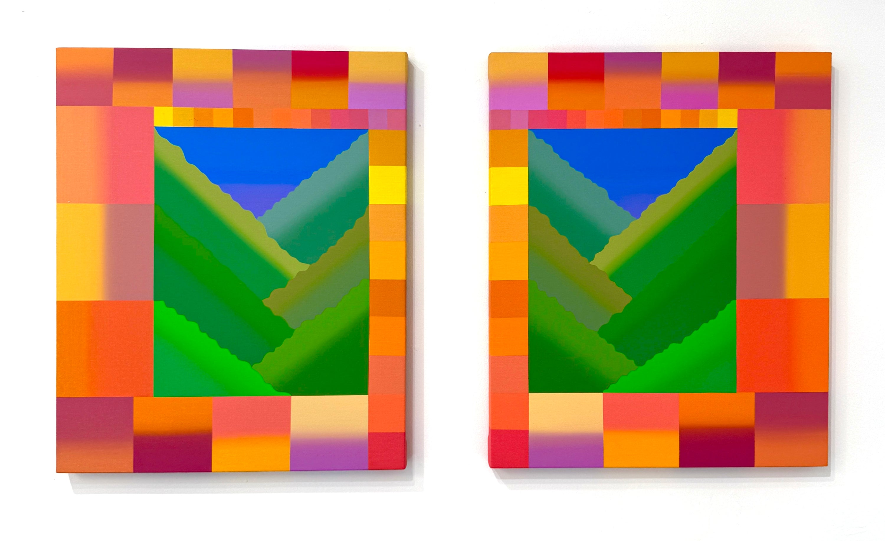 Percy Cannon, Escape (Diptych) 2022