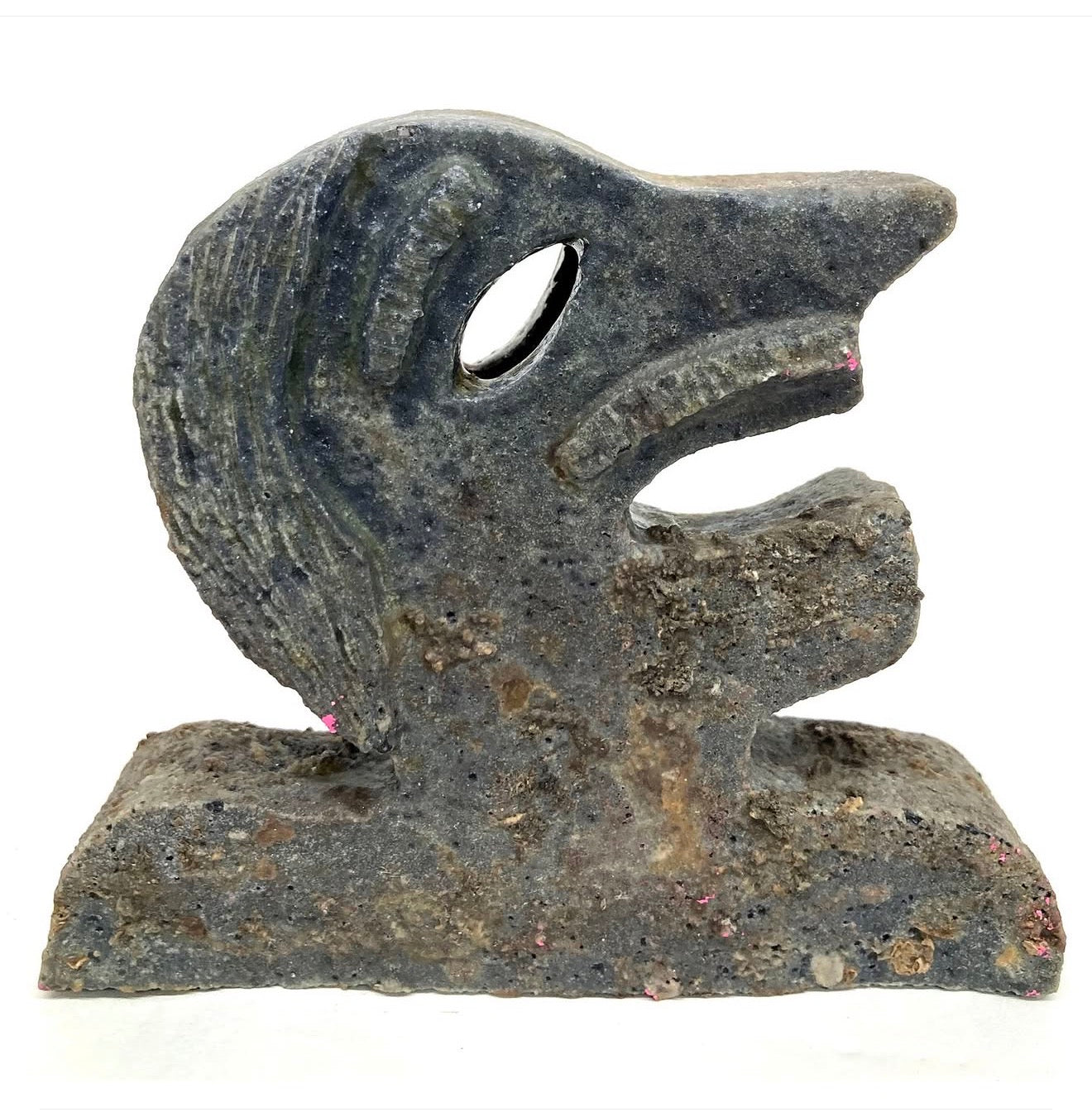 Cate White Anagama Wood Fired Ceramic Head #6 (Shorty)