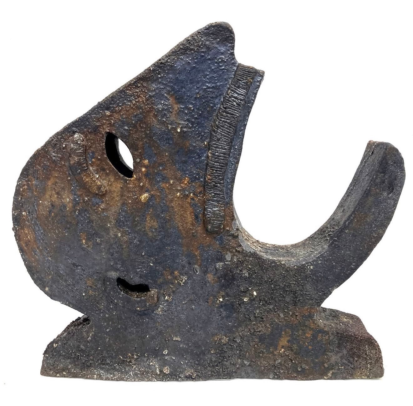 Cate White Anagama Wood Fired Ceramic Head #9 (Widemouth)